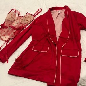 NWT Victoria’s Secret Red Lingerie garter belt